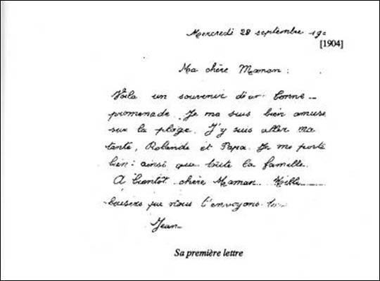 exemple de lettre du 16eme siecle